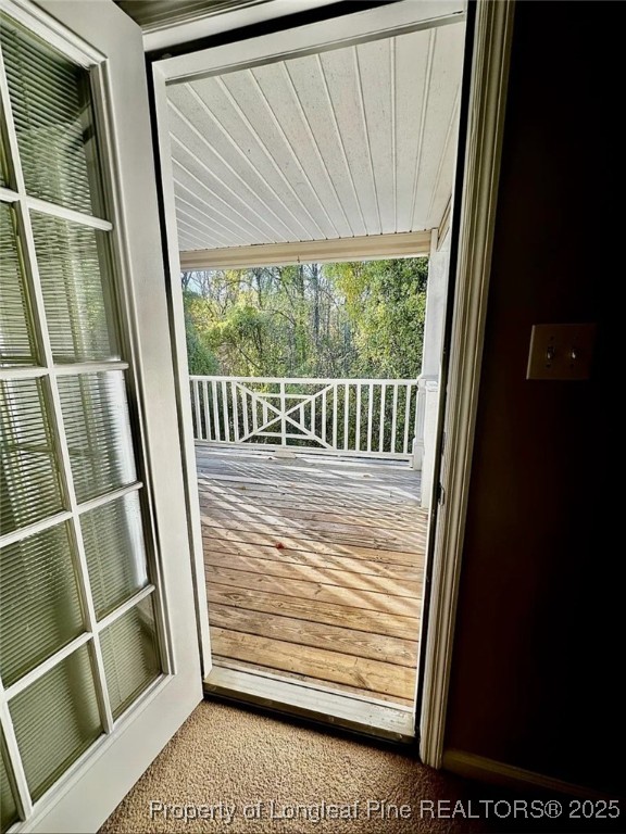 360 Bubble Creek Court, Unit 11 Fayetteville, NC 28311 - Photo 43 of 48 a view of a balcony with a swing