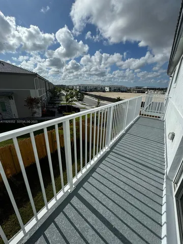 a view of a balcony