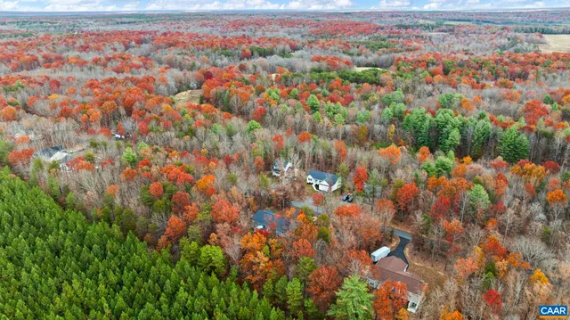 a view of a lake with a city