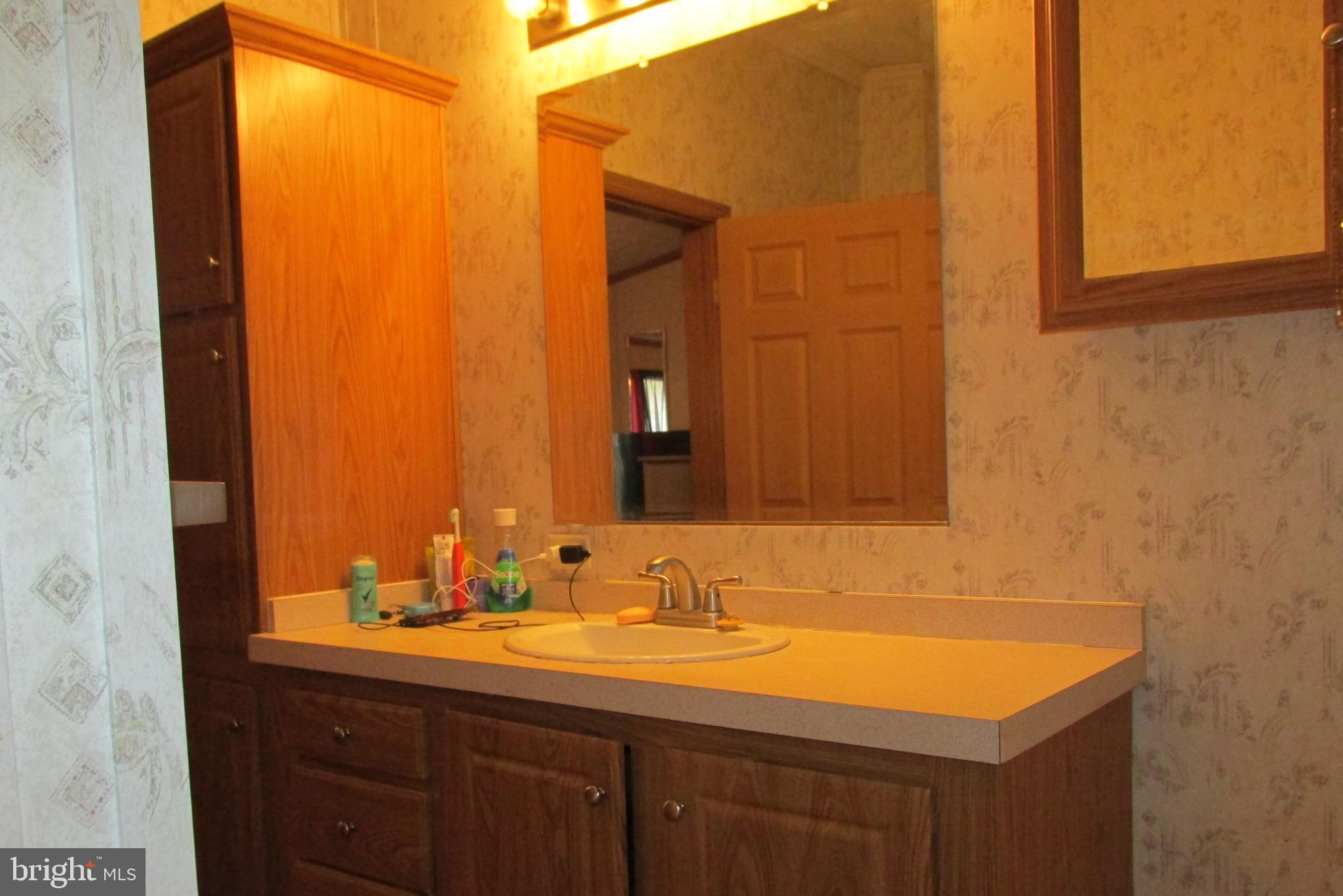 6539 Cabin Ridge Road Hurlock, MD 21643 - Photo 28 of 31 a bathroom with a sink and a mirror