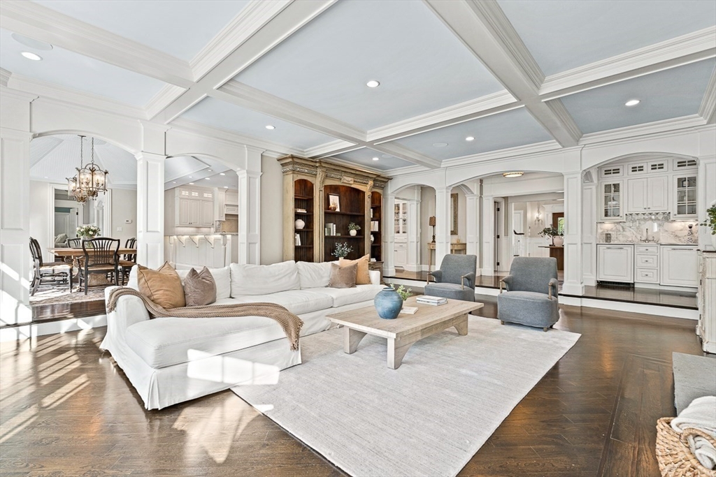 11 Village Lane Needham, MA 02492 - Photo 9 of 42 a living room with furniture and wooden floor