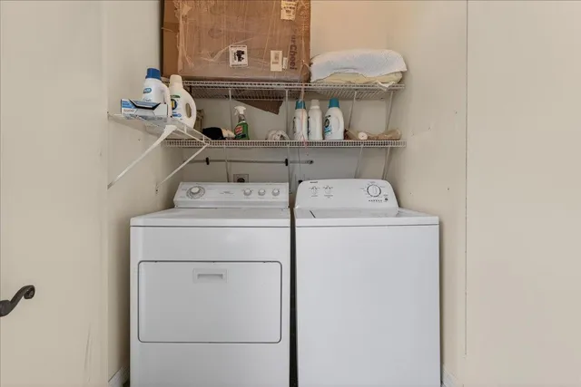 a view of a storage & utility room