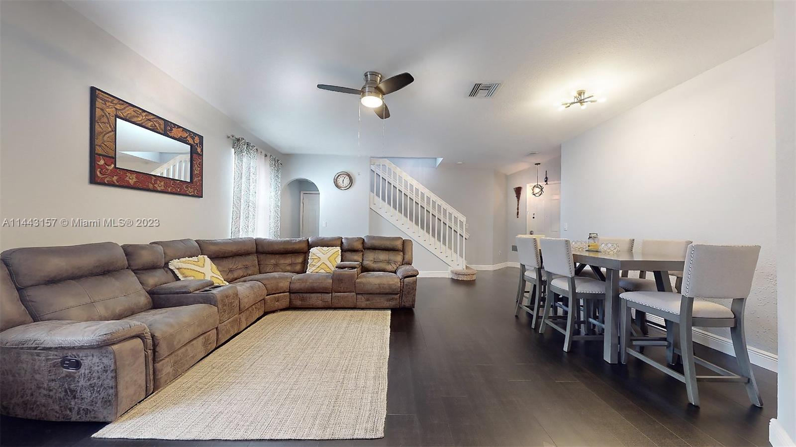 2231 Northeast 37th Road Homestead, FL 33033 - Photo 15 of 49 a living room with furniture and wooden floor