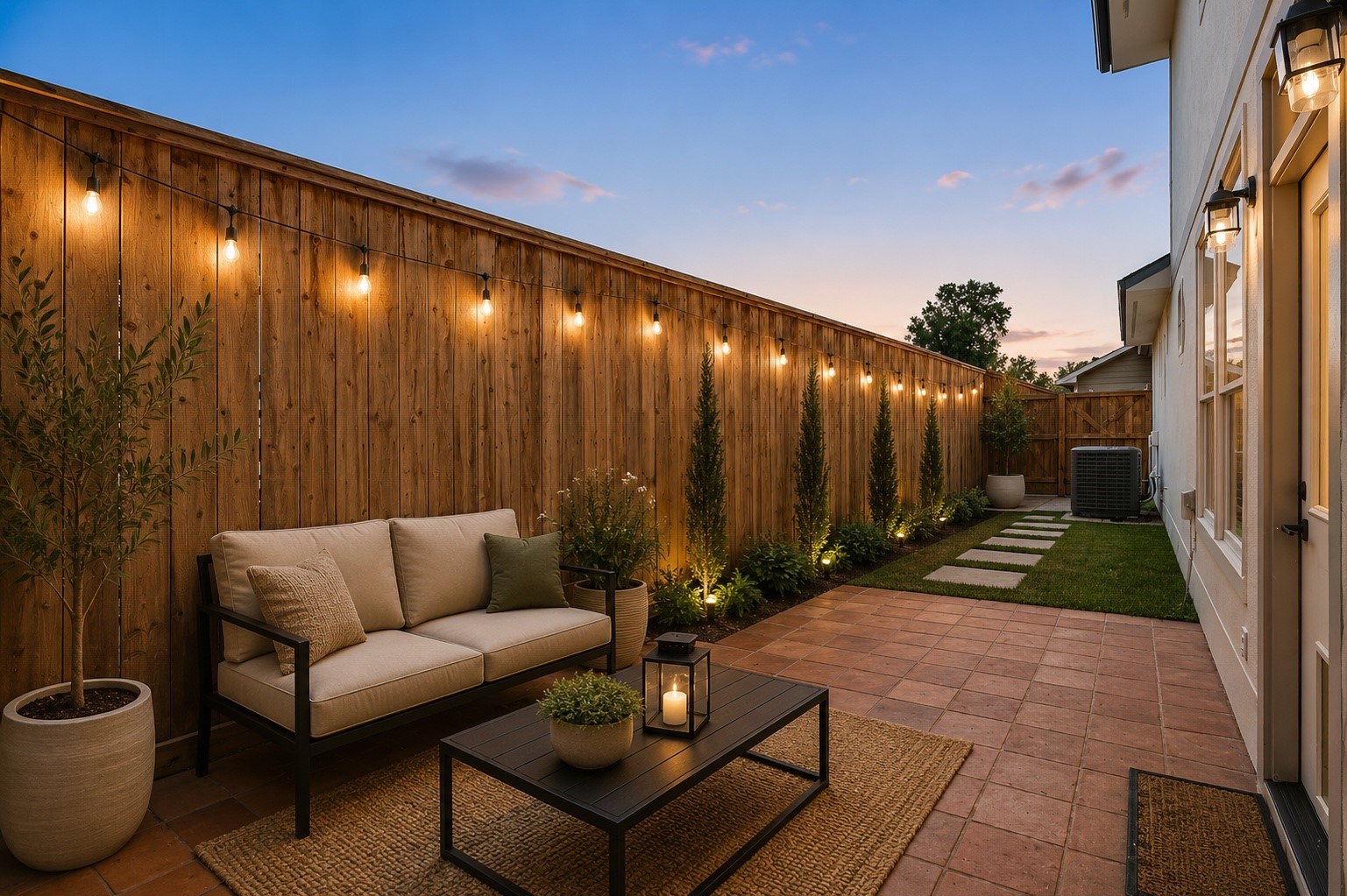 1470 Springrock Lane, Unit 6 Houston, TX 77055 - Photo 27 of 31 Virtual rending of the endless possibilities for the backyard.