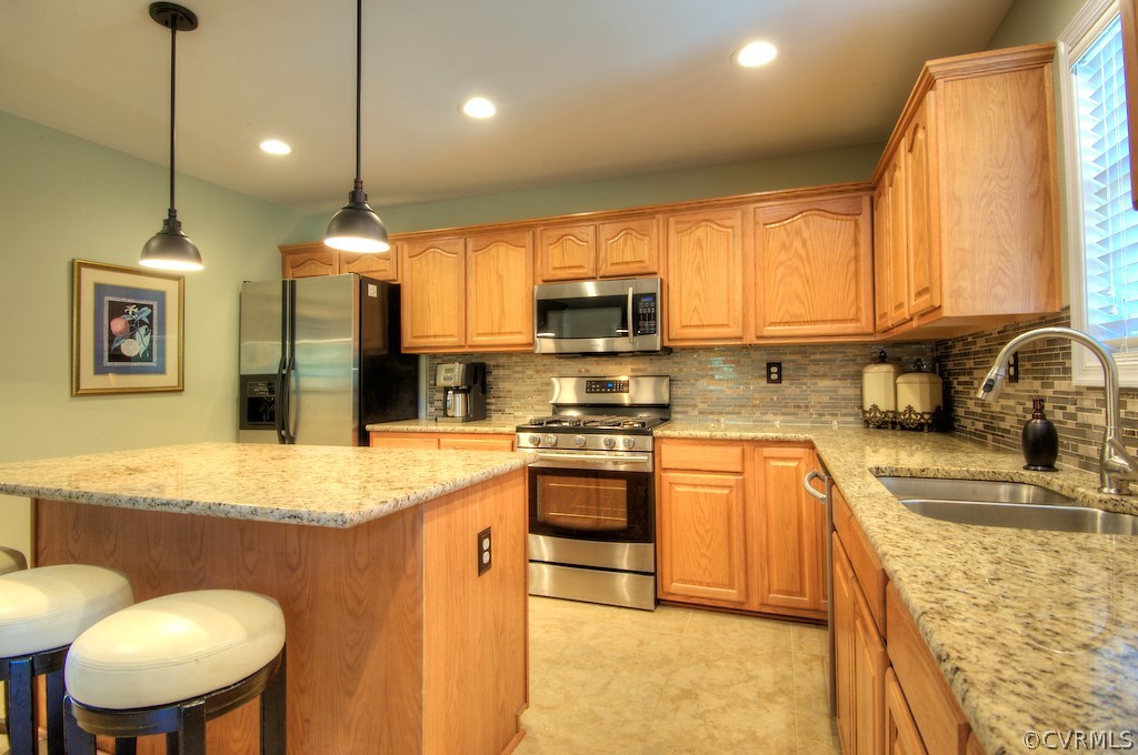Eat-in kitchen with so much to offer - tile floors