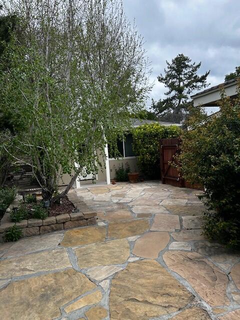 flagstone path to front entry