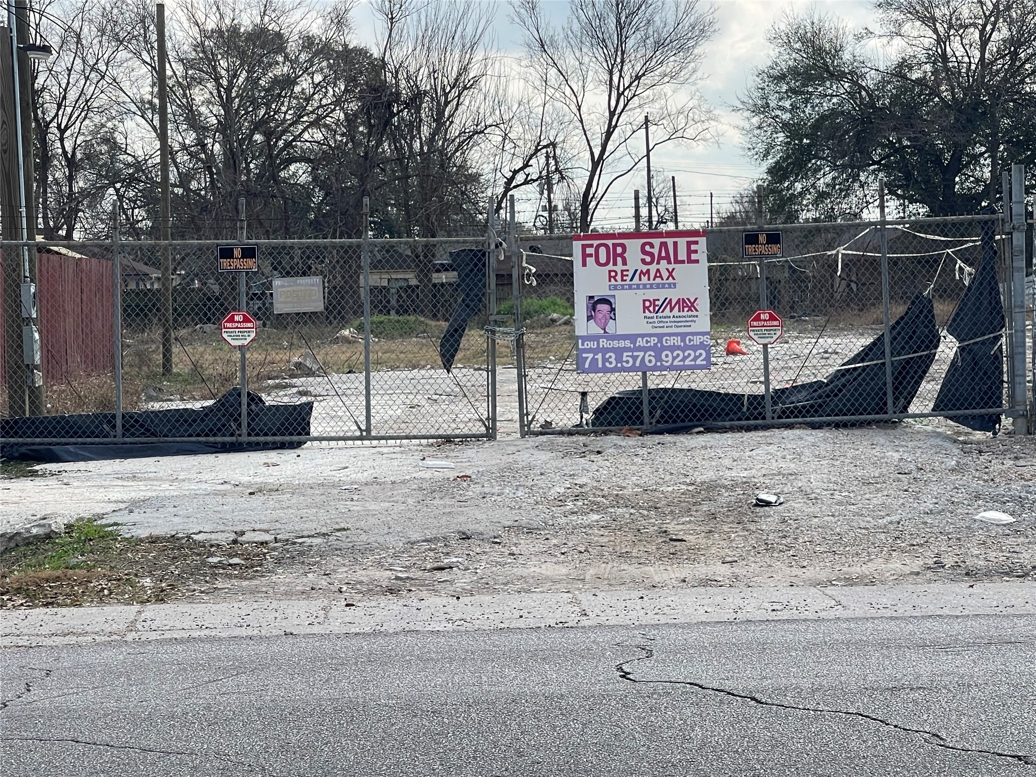 a sign on the side of a road