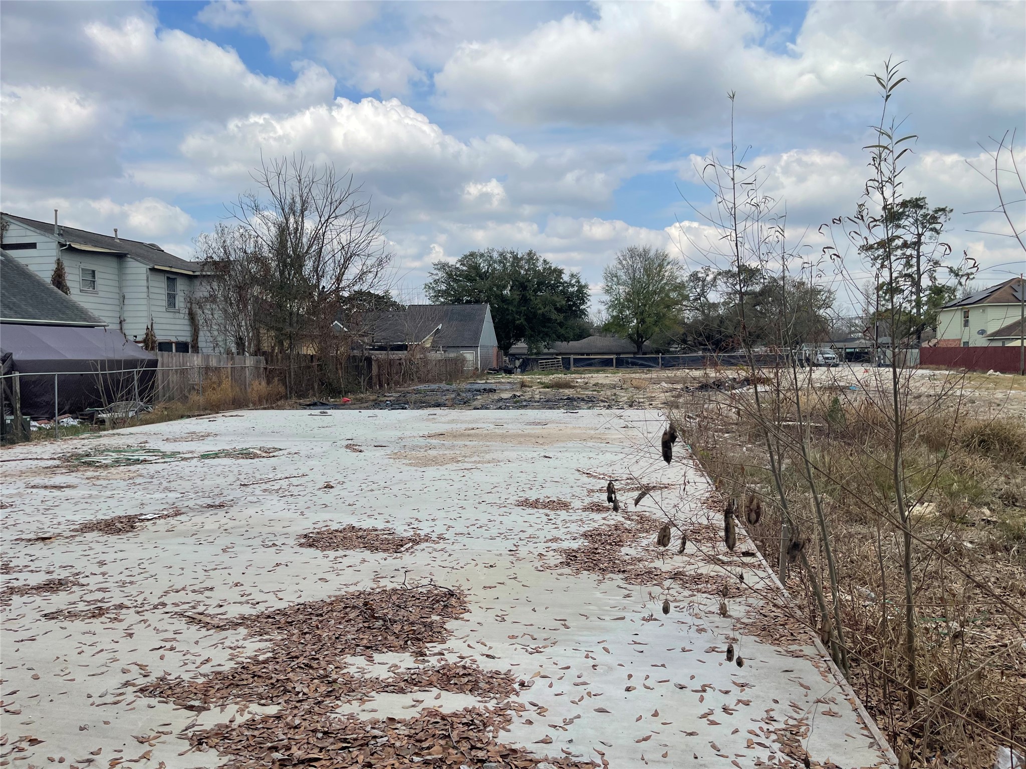 0 John Alber Road Houston, TX 77076 - Photo 21 of 31 a view of a yard covered with snow