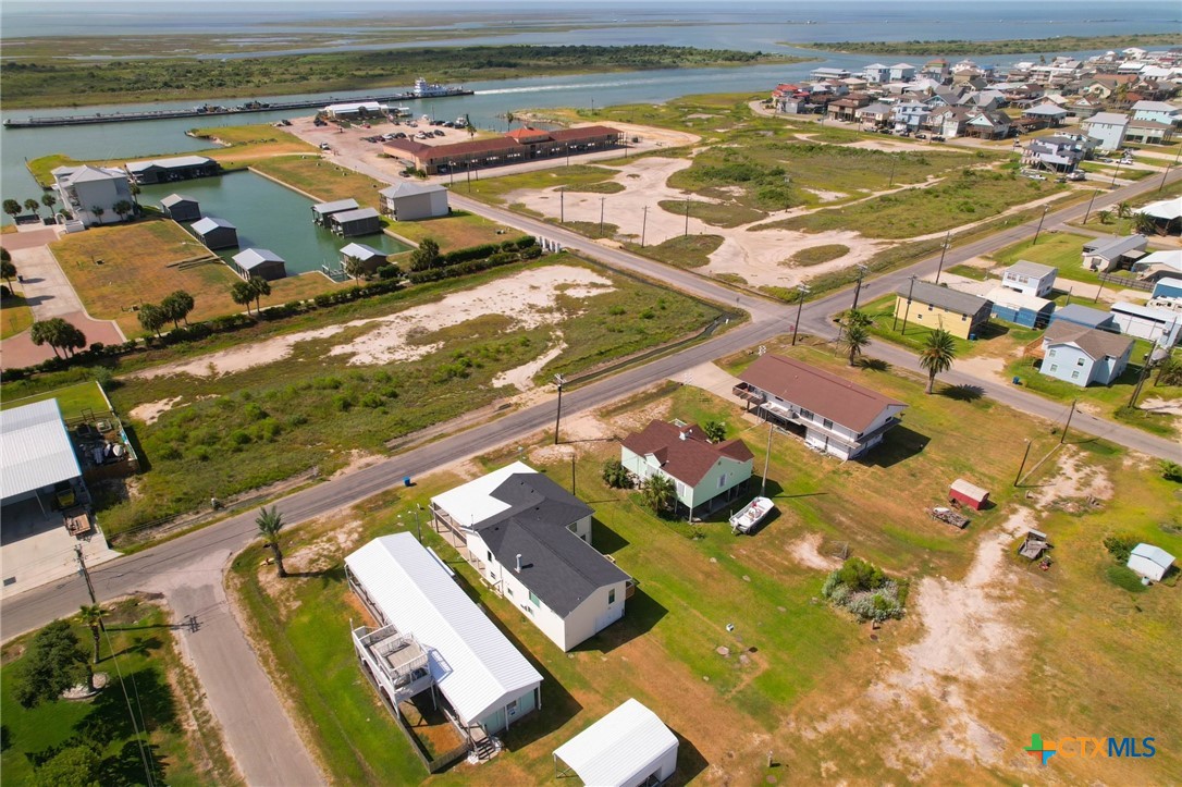 604 Maple Street Port O'Connor, TX 77982 - Photo 45 of 46 an aerial view of residential houses with outdoor space