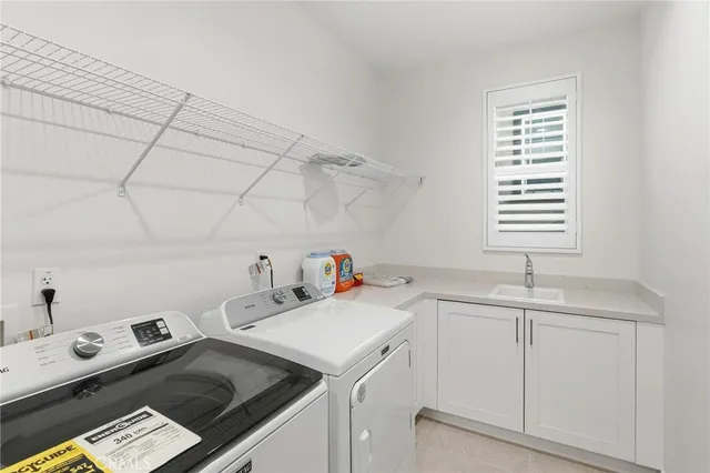 a room with storage and utility