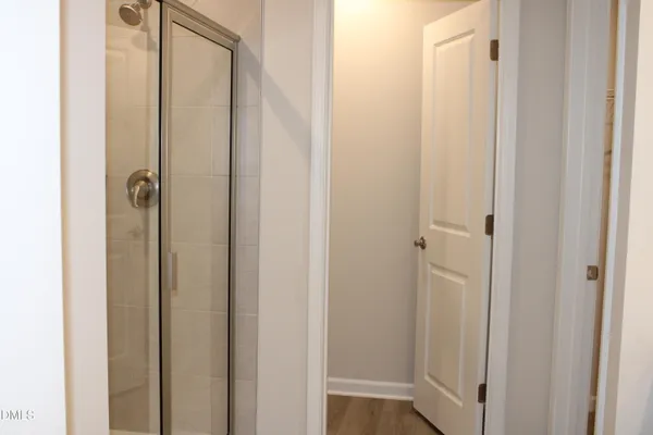 a view of a bathroom from a bathroom