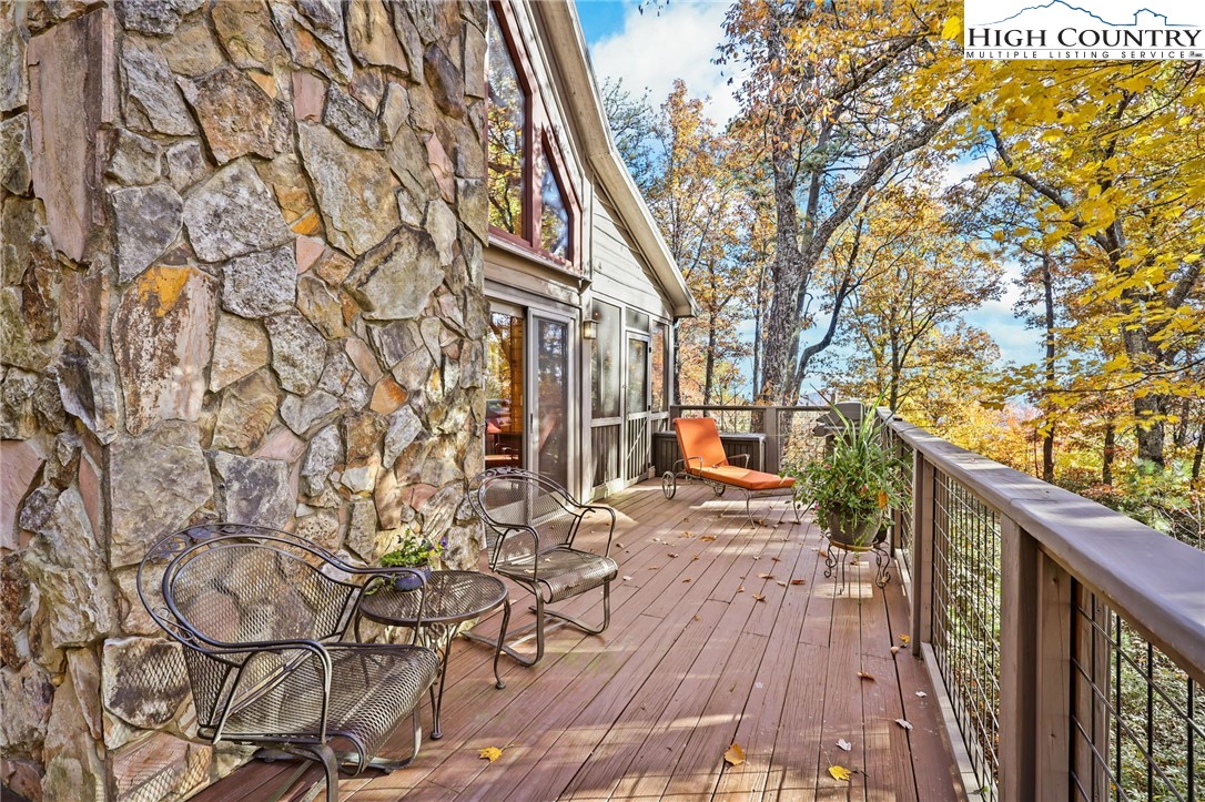 675 Cabin Ridge Road Ferguson, NC 28624 - Photo 39 of 50 a view of outdoor space with deck and wooden floor