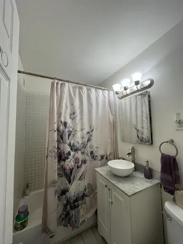 a view of a balcony with an outdoor space