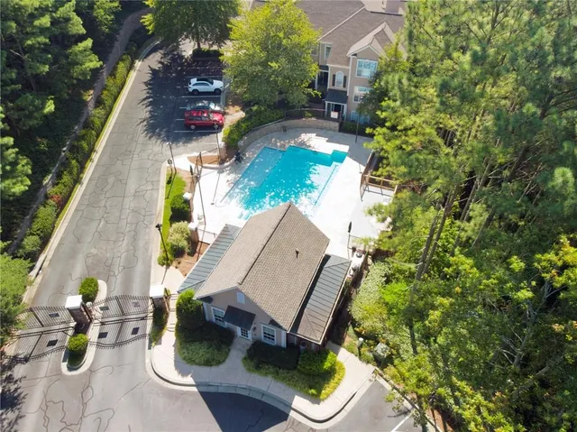 a view of backyard with small plants