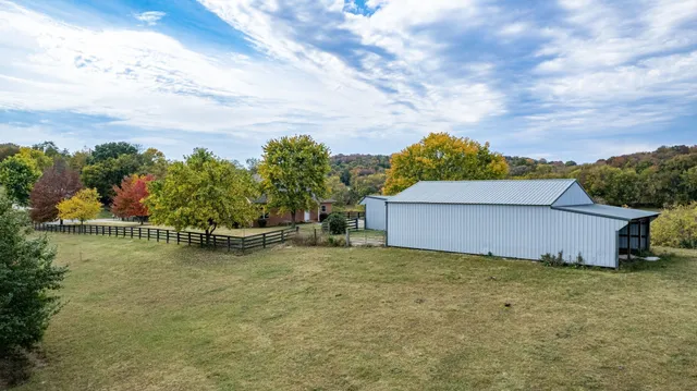 a backyard of a house