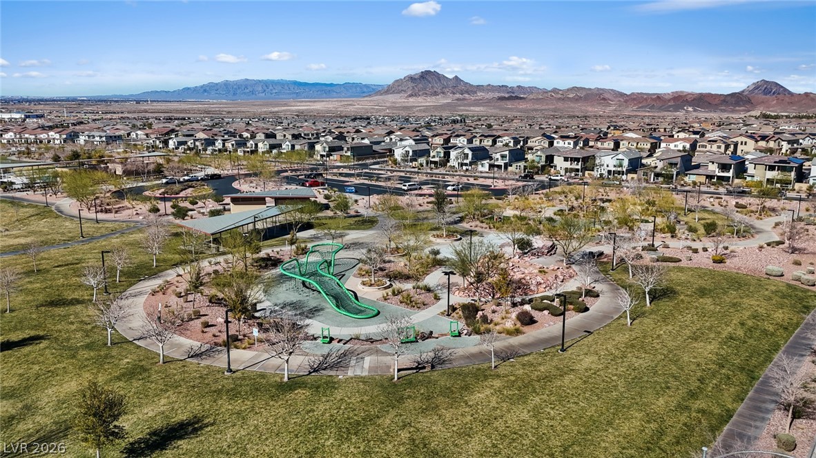 250 Dedication Avenue Henderson, NV 89011 - Photo 53 of 67 Aerial view of residential area featuring mountains