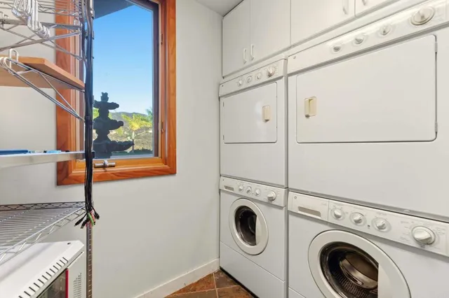 a view of gym equipment with a window