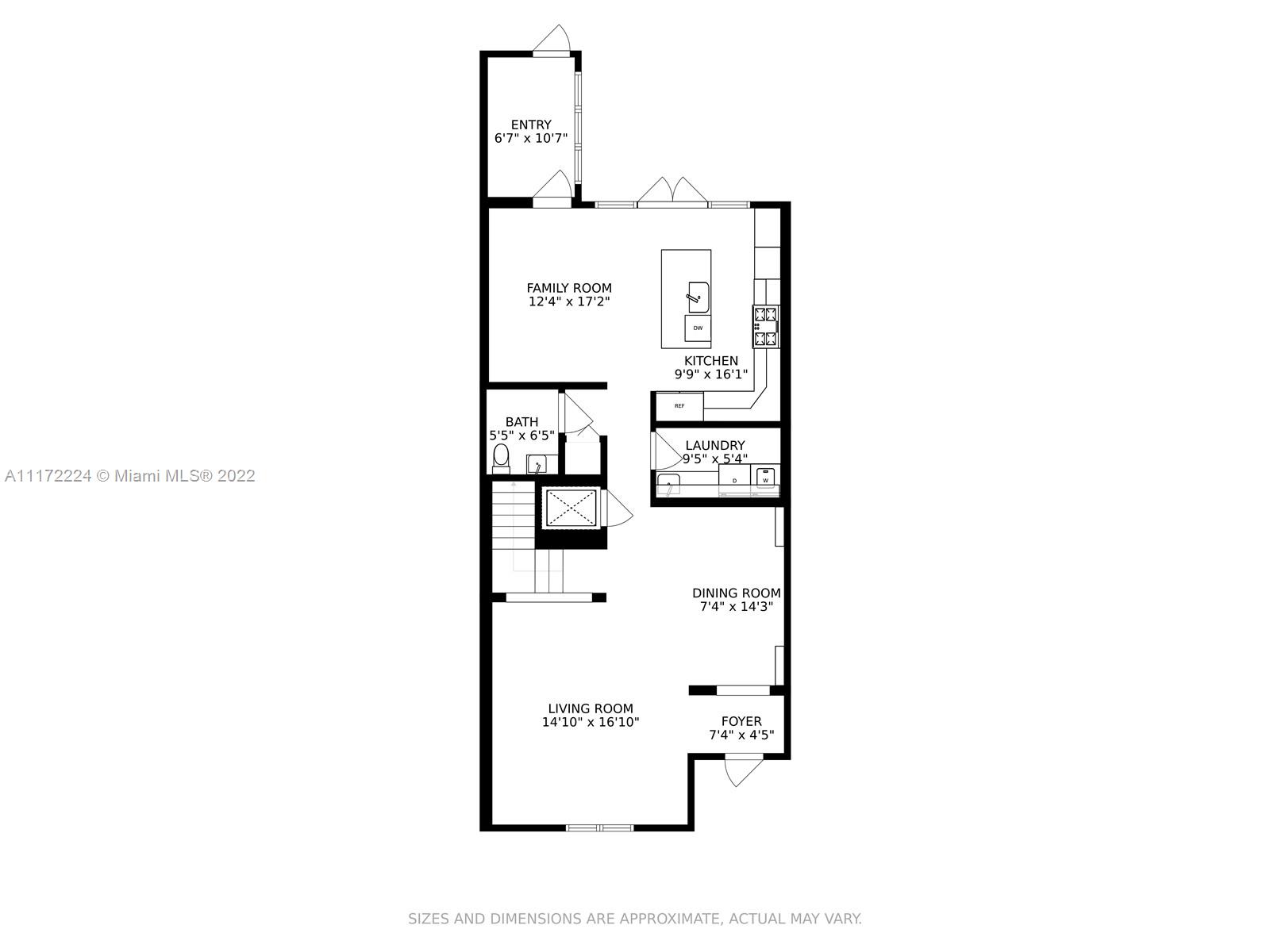 7682 Southwest 54th Avenue Miami, FL 33143 - Photo 37 of 37 a picture of a floor plan