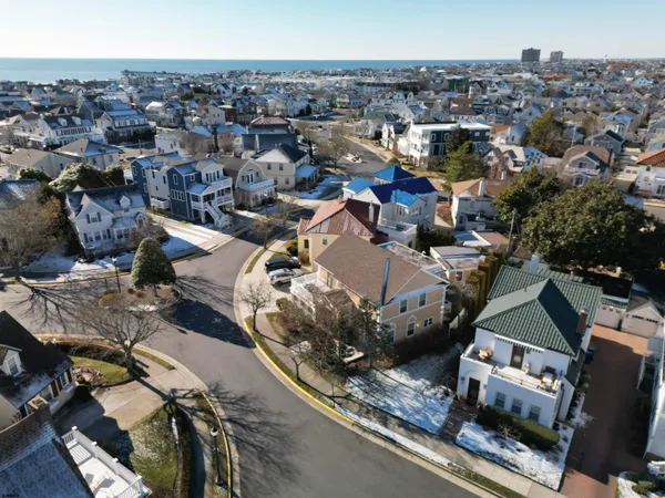 an aerial view of a city