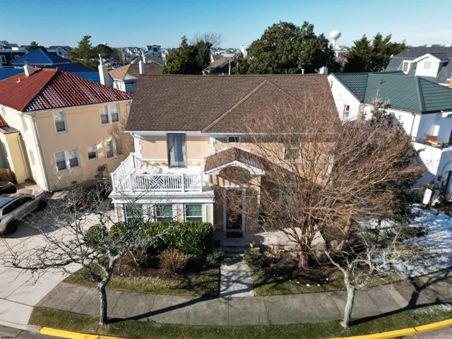 a aerial view of multiple houses
