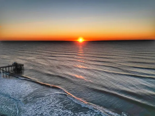 a view of an ocean and beach