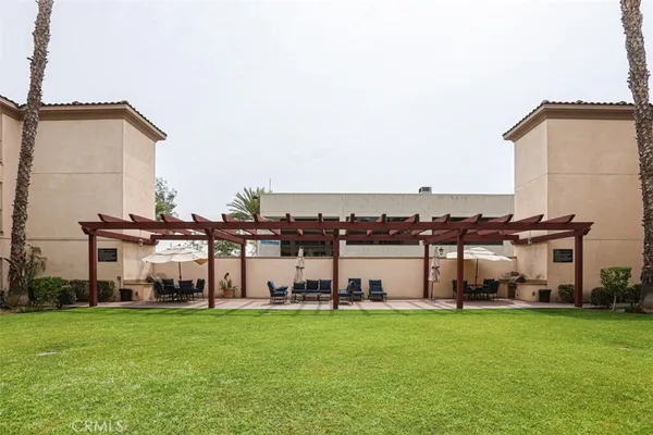 a childrens park with lots of trees