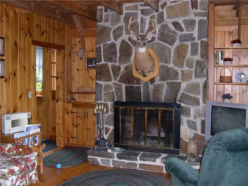 8 Herrick Farm Road Dallas Plt, ME 04970 - Photo 2 of 23 Living Room. Beautiful stone...