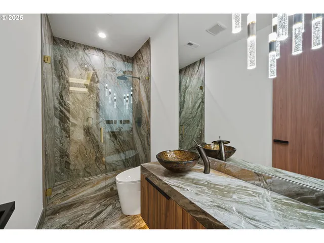 a view of swimming pool from a yard