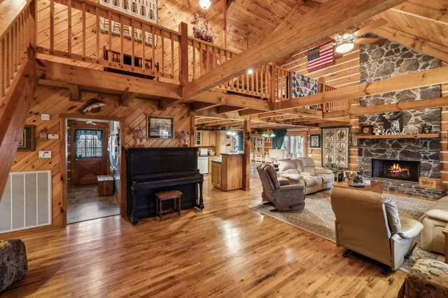 a bed room with a bed and a walk in closet