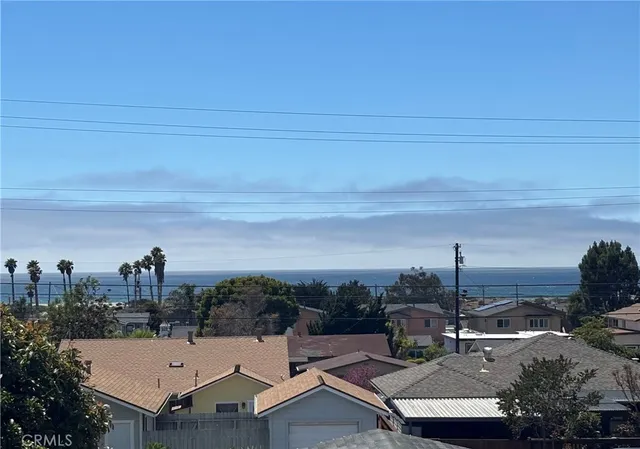 a view of a city from a terrace
