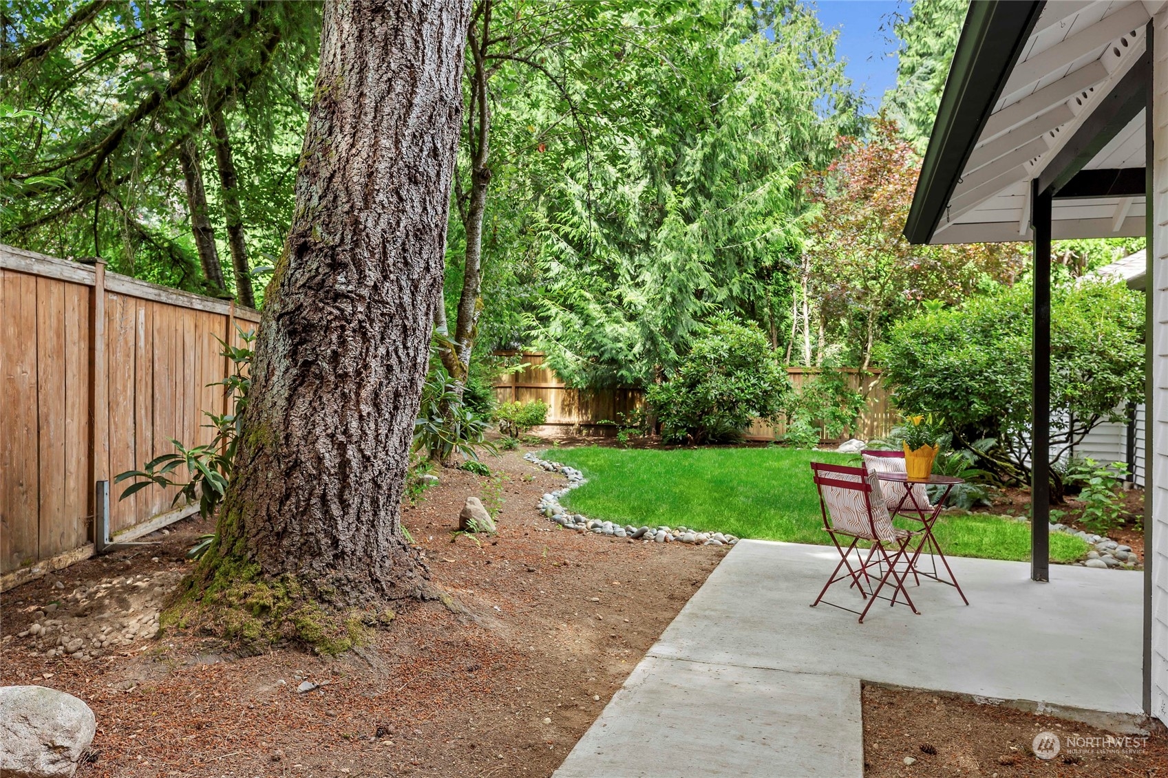 21020 49th Avenue Southeast Bothell, WA 98021 - Photo 18 of 39 a garden view with a seating space