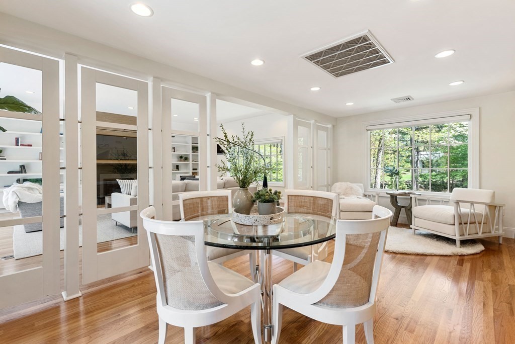 86 Concord Road Weston, MA 02493 - Photo 7 of 24 a view of a dining room with furniture window and wooden floor