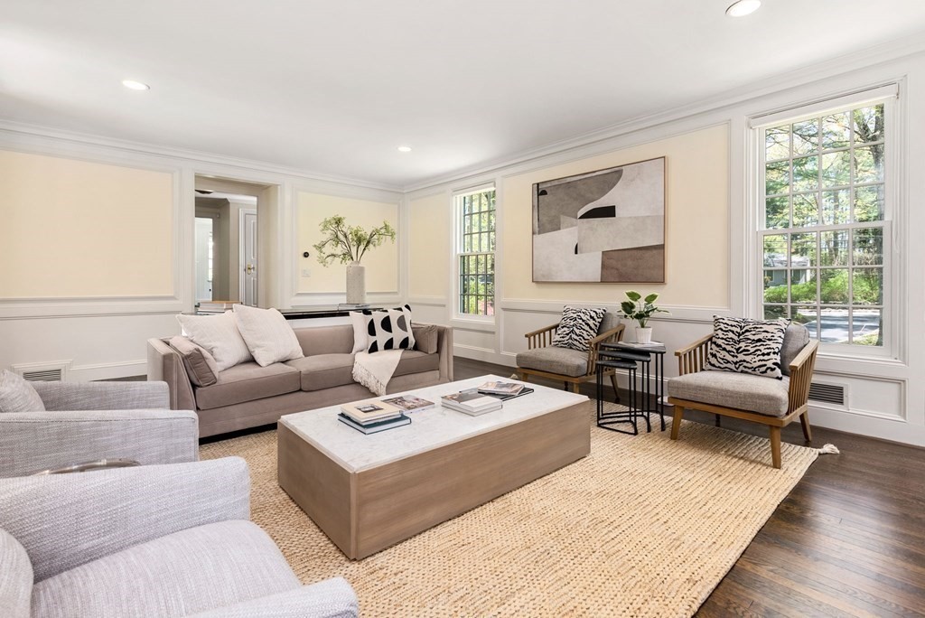 86 Concord Road Weston, MA 02493 - Photo 9 of 24 a living room with furniture and wooden floor