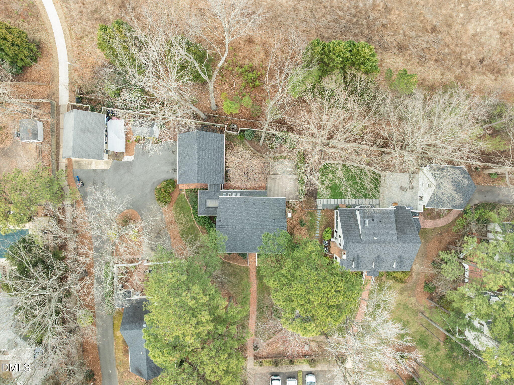 8805 Mourning Dove Road Raleigh, NC 27615 - Photo 46 of 55 an aerial view of residential house with outdoor space