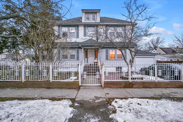 a front view of a house
