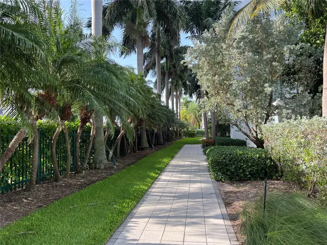 a view of park with trees