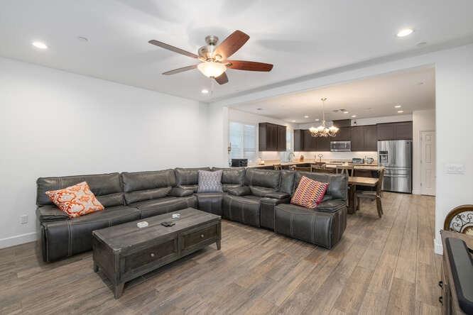 3822 Hannah Lane Clovis, CA 93619 - Photo 15 of 26 a living room with furniture and a view of kitchen