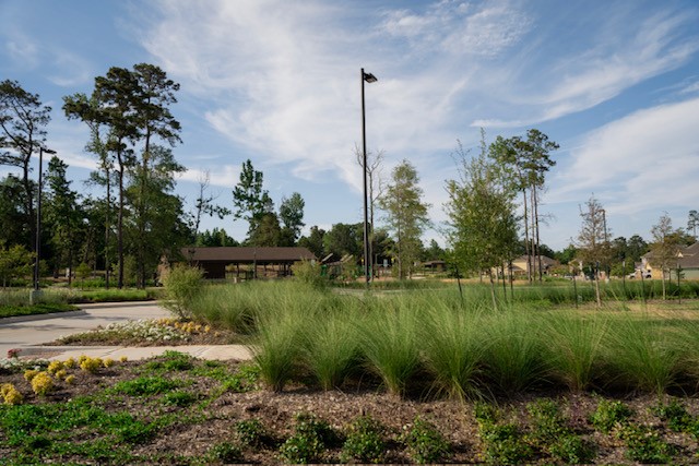 2533 Sturgeon Way Conroe, TX 77384 - Photo 29 of 30 a view of a lake with a house in the background