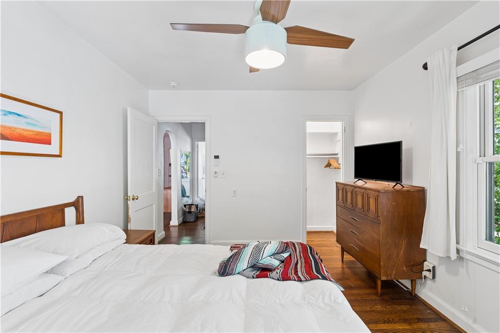 2494 Batavia Street Atlanta, GA 30344 - Photo 29 of 48 a bedroom with a bed and a flat screen tv