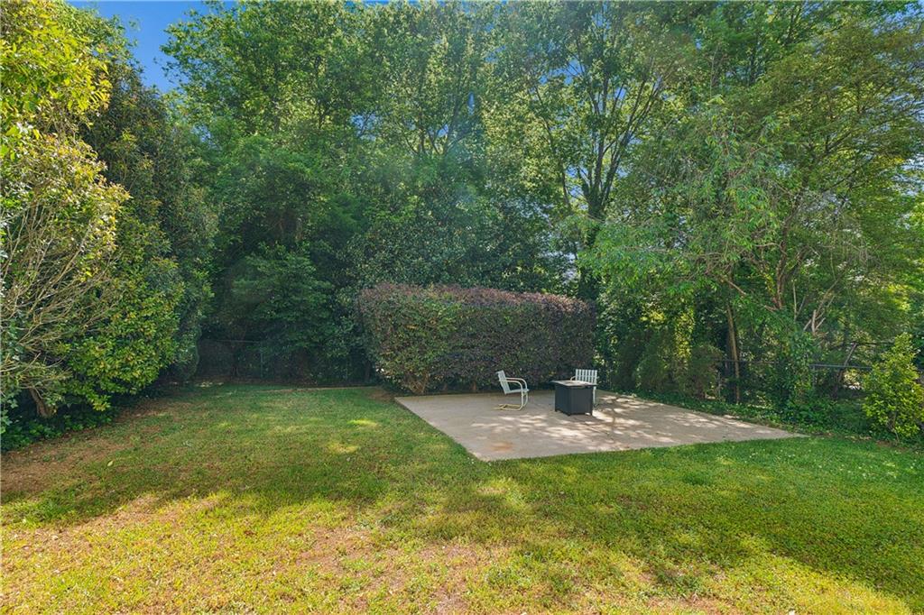 2494 Batavia Street Atlanta, GA 30344 - Photo 45 of 48 a view of a backyard with a fountain