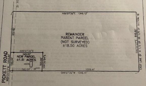 0 Pickett Road Albion, MI 49224 - Photo 1 of 1 0000 Pickett Rd survey copy