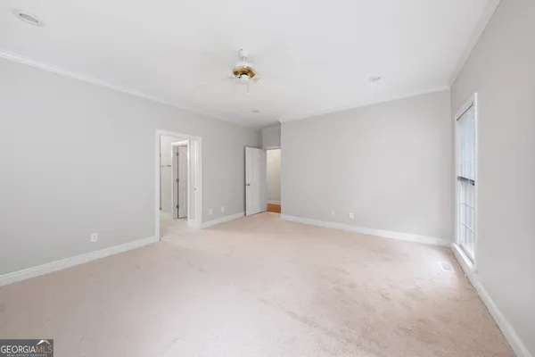 a view of an empty room