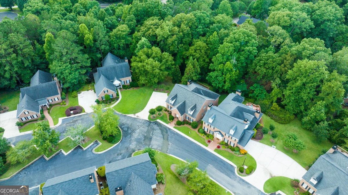 112 Covington Place Macon, GA 31210 - Photo 31 of 34 an aerial view of a house with a garden