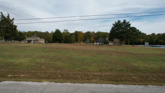 a big yard with lots of green space