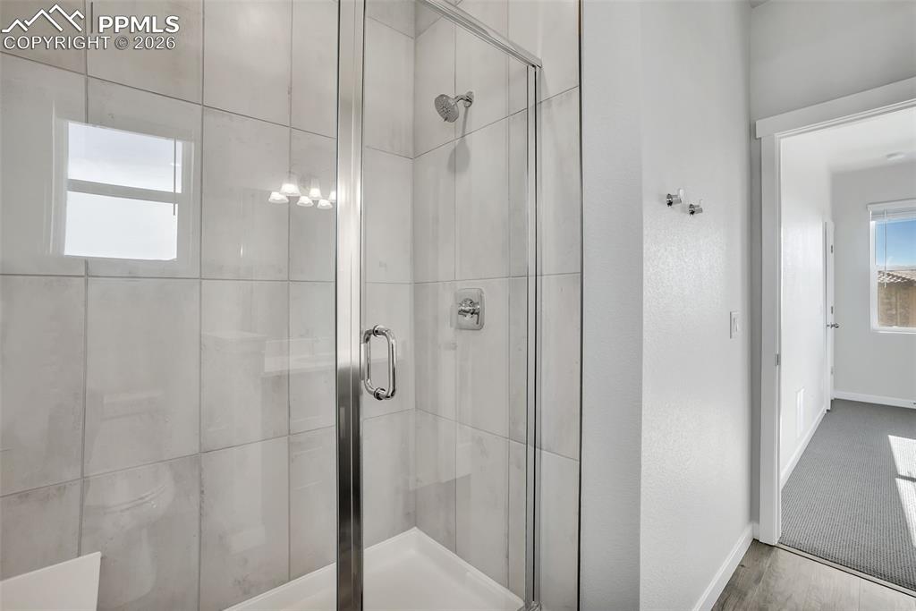13641 Frost Bitten Grove Colorado Springs, CO 80921 - Photo 5 of 13 a bathroom with a shower