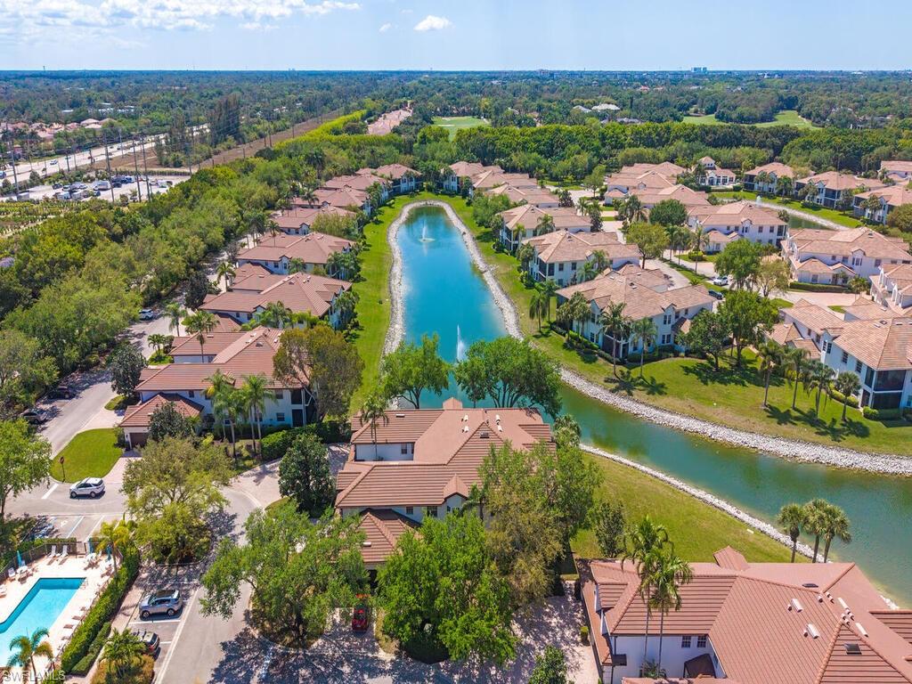 4415 Dover Court, Unit 504 Naples, FL 34105 - Photo 17 of 21 an aerial view of residential houses with outdoor space and river