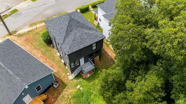 an aerial view of multiple house