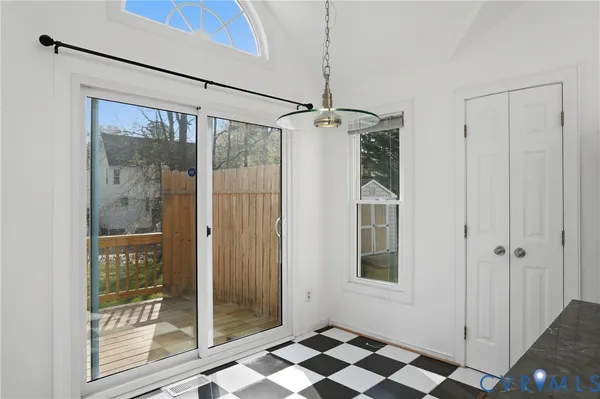 a very nice looking room with a glass door