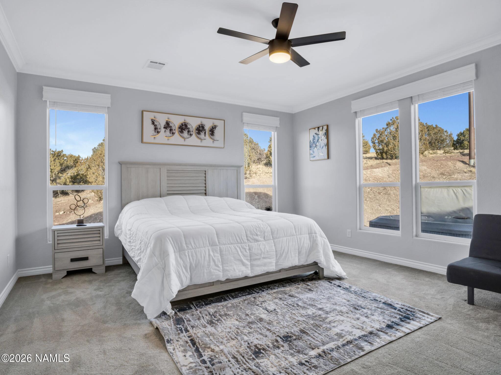 10338 South Big Bear Road Williams, AZ 86046 - Photo 15 of 36 Oversized Primary Bedroom