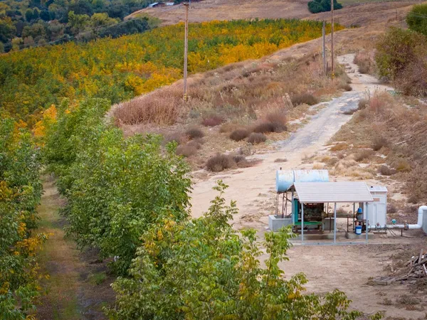 a view of a lake with a house